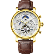 Phantom Tourbillon With Strap - YellowGold White