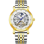 Steller Tourbillon With Dual tone Bracelet - Yellowgold White