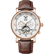 Vortex Tourbillon With Strap - RoseGold White