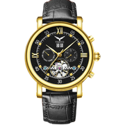 Vortex Tourbillon With Strap - YellowGold Black