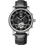 Vortex Tourbillon With Strap - Silver Black