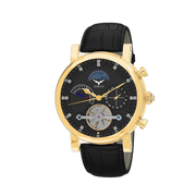 Phantom Tourbillon With Strap - YellowGold Black