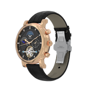 Phantom Tourbillon With Strap - RoseGold Black