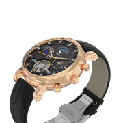 Phantom Tourbillon With Strap - RoseGold Black